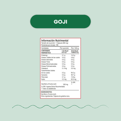 Kit Salud | Cápsulas Goji Berry + Moringa + Curcuma