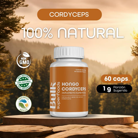 Hongo Cordyceps en Cápsulas