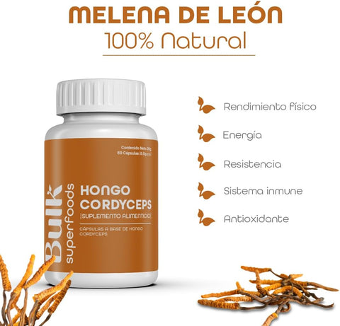 Hongo Cordyceps en Cápsulas