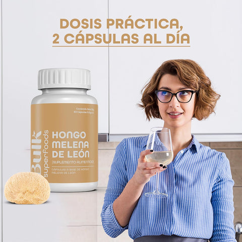 Hongo Melena de León en Cápsulas
