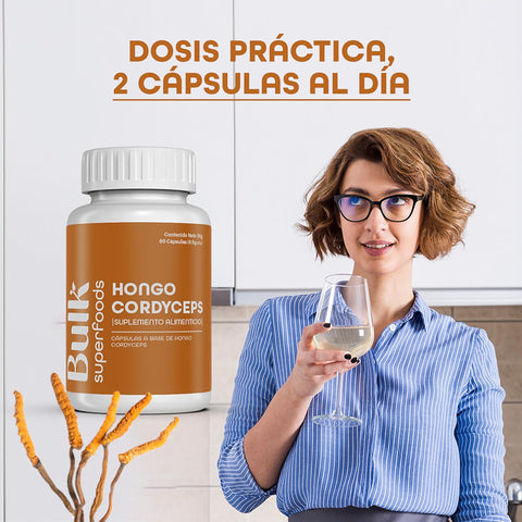 Hongo Cordyceps en Cápsulas
