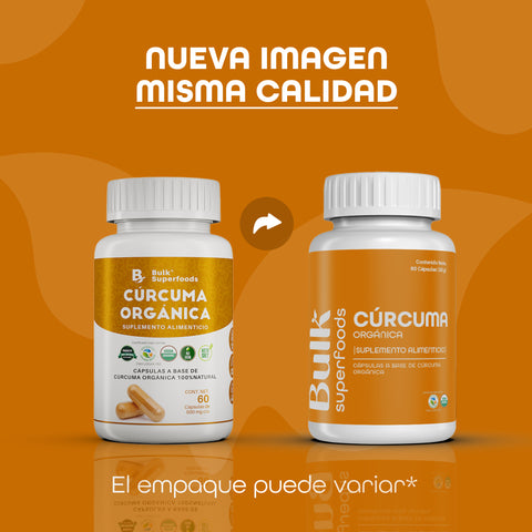 Cúrcuma Orgánica en Cápsulas