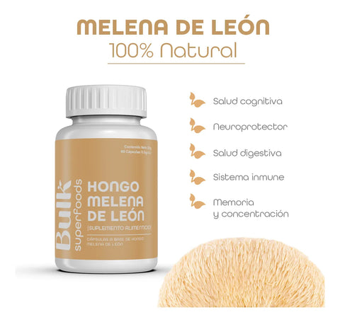 Hongo Melena de León en Cápsulas