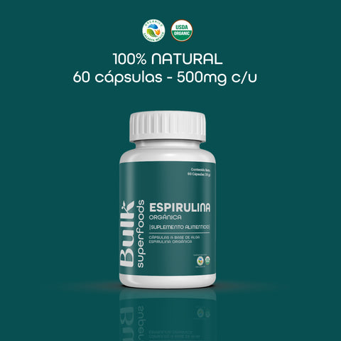 Espirulina Orgánica en Cápsulas