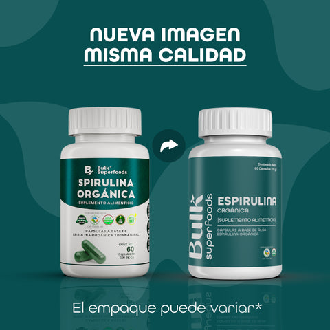 Espirulina Orgánica en Cápsulas
