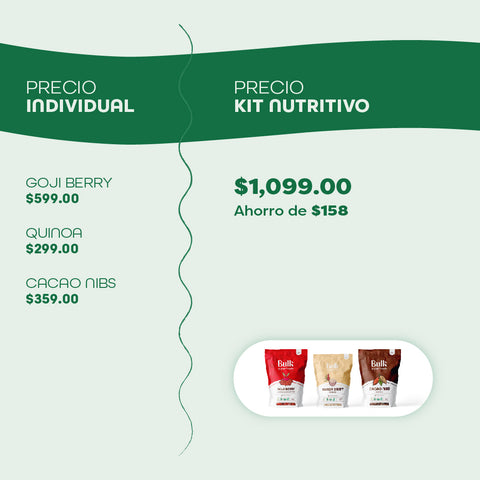 Kit Nutritivo | Quinoa Crispy + Cacao Nibs + Goji Berry